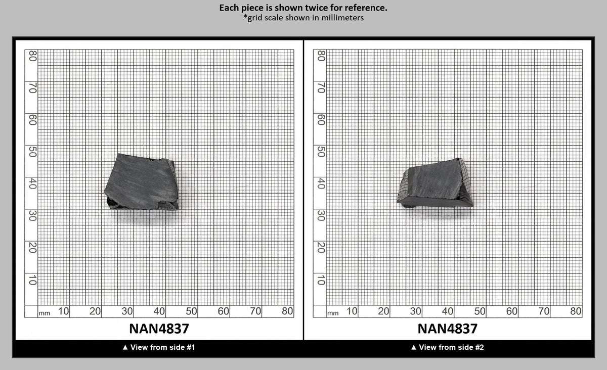 Nanosital Simulated Black Lab Created Faceting Rough for Gem Cutting - #0004 - Various Sizes : NAN4837