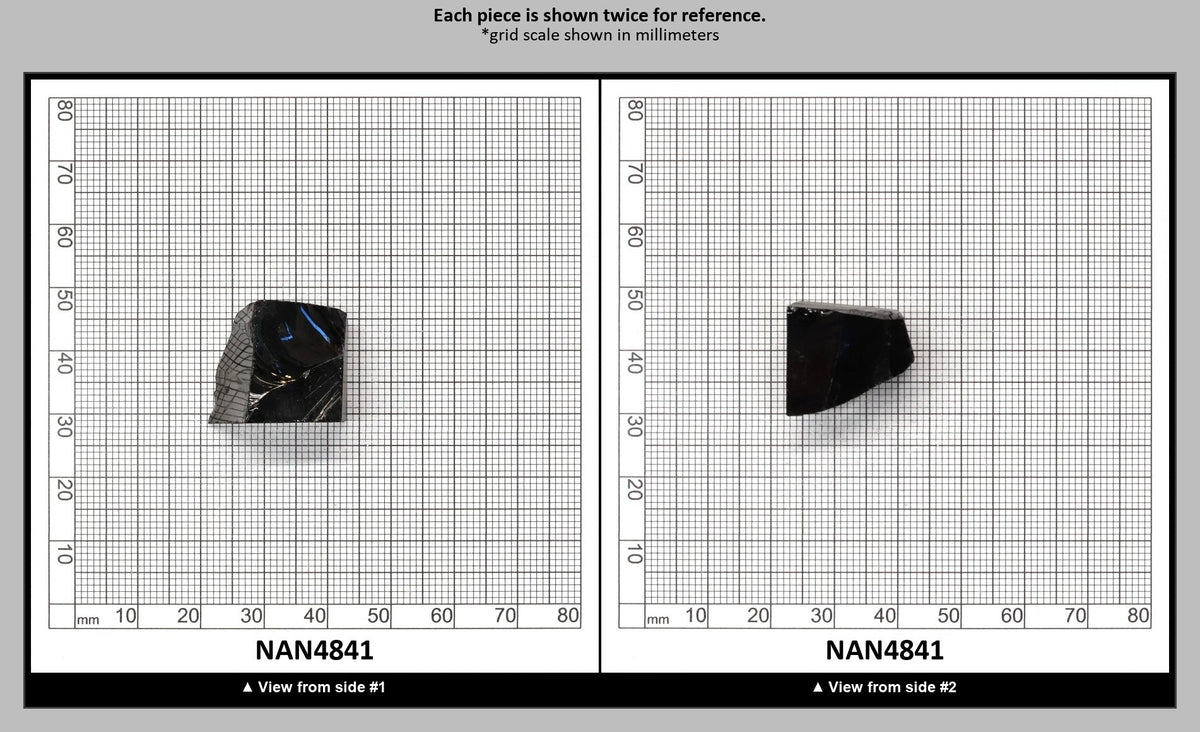 Nanosital Simulated Black Lab Created Faceting Rough for Gem Cutting - #0004 - Various Sizes : NAN4841