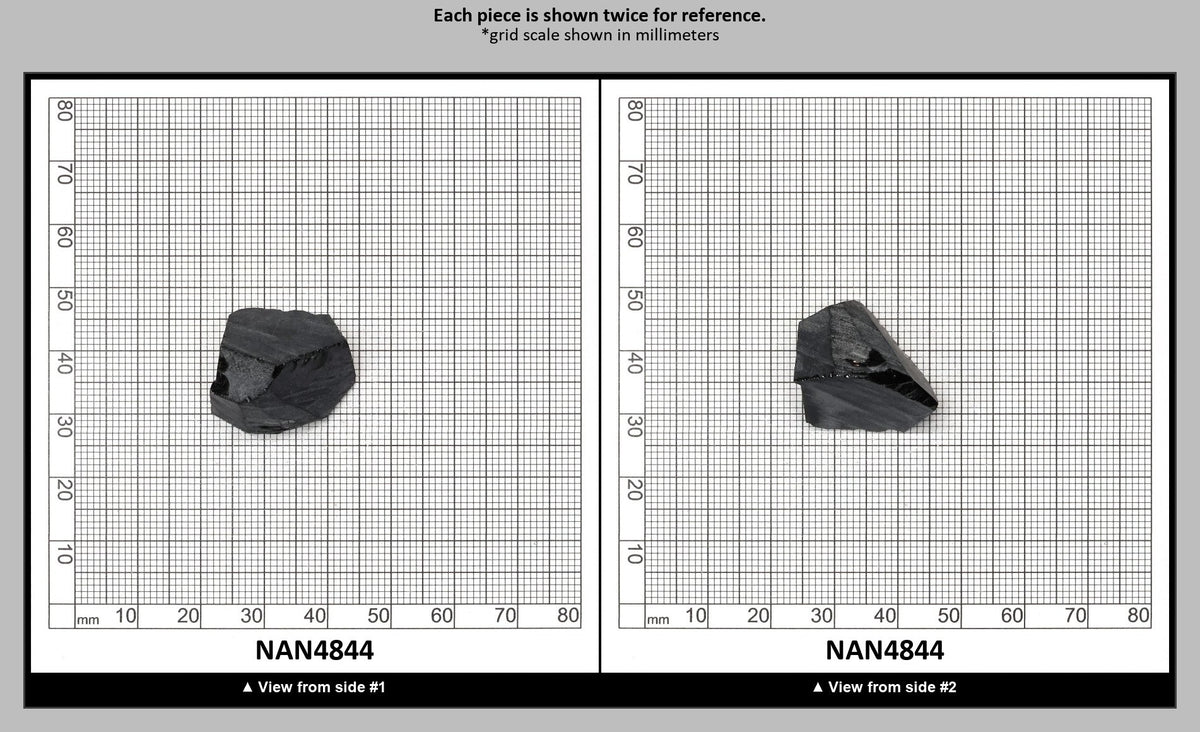 Nanosital Simulated Black Lab Created Faceting Rough for Gem Cutting - #0004 - Various Sizes : NAN4844