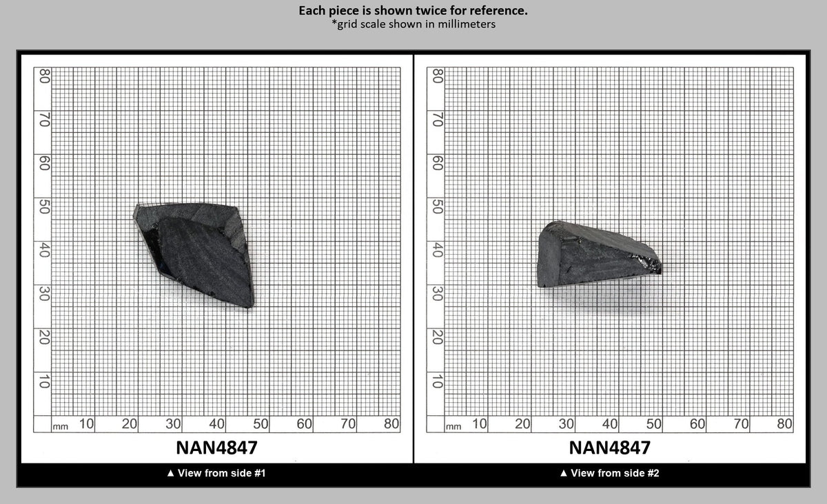 Nanosital Simulated Black Lab Created Faceting Rough for Gem Cutting - #0004 - Various Sizes : NAN4847