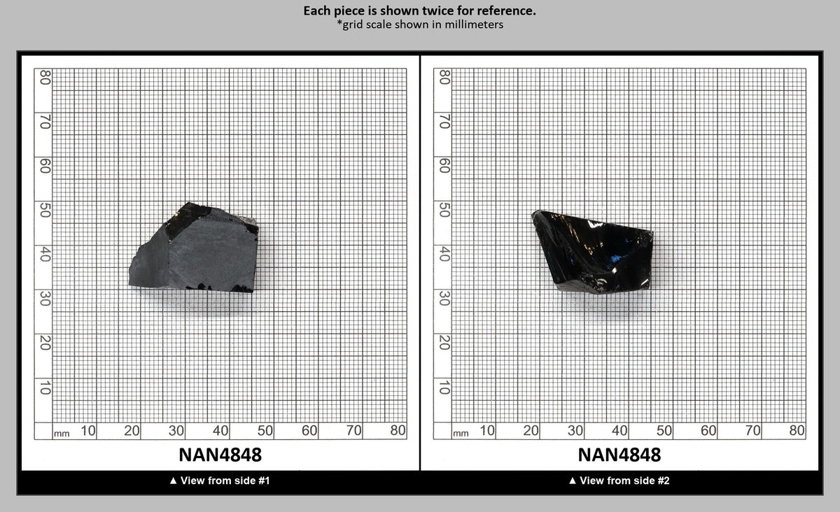 Nanosital Simulated Black Lab Created Faceting Rough for Gem Cutting - #0004 - Various Sizes : NAN4848