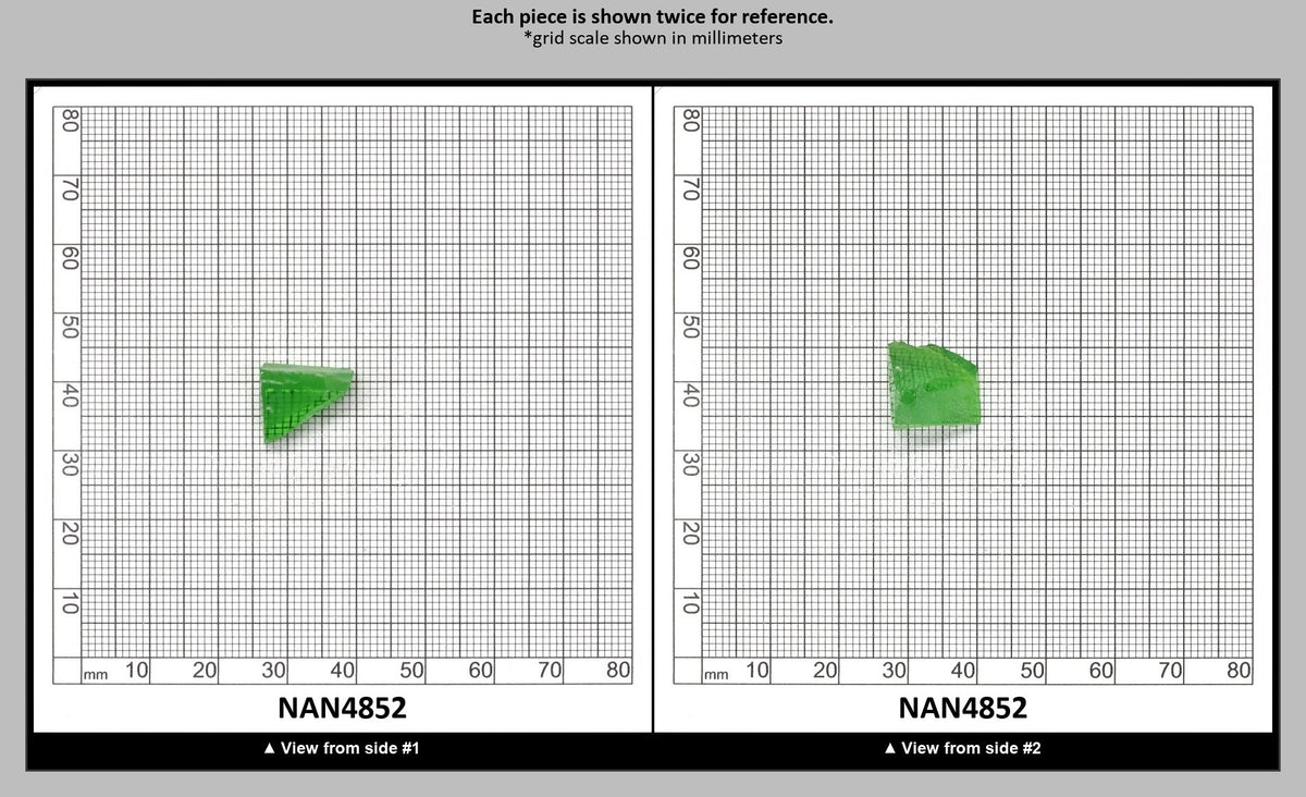 Nanosital Simulated Dark Kryptonite Lab Created Faceting Rough for Gem Cutting - #B-1326 - Various Sizes : NAN4852