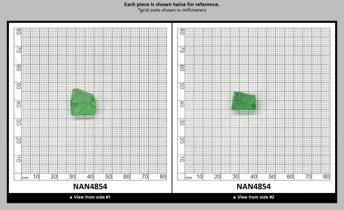 Nanosital Simulated Dark Kryptonite Lab Created Faceting Rough for Gem Cutting - #B-1326 - Various Sizes : NAN4854