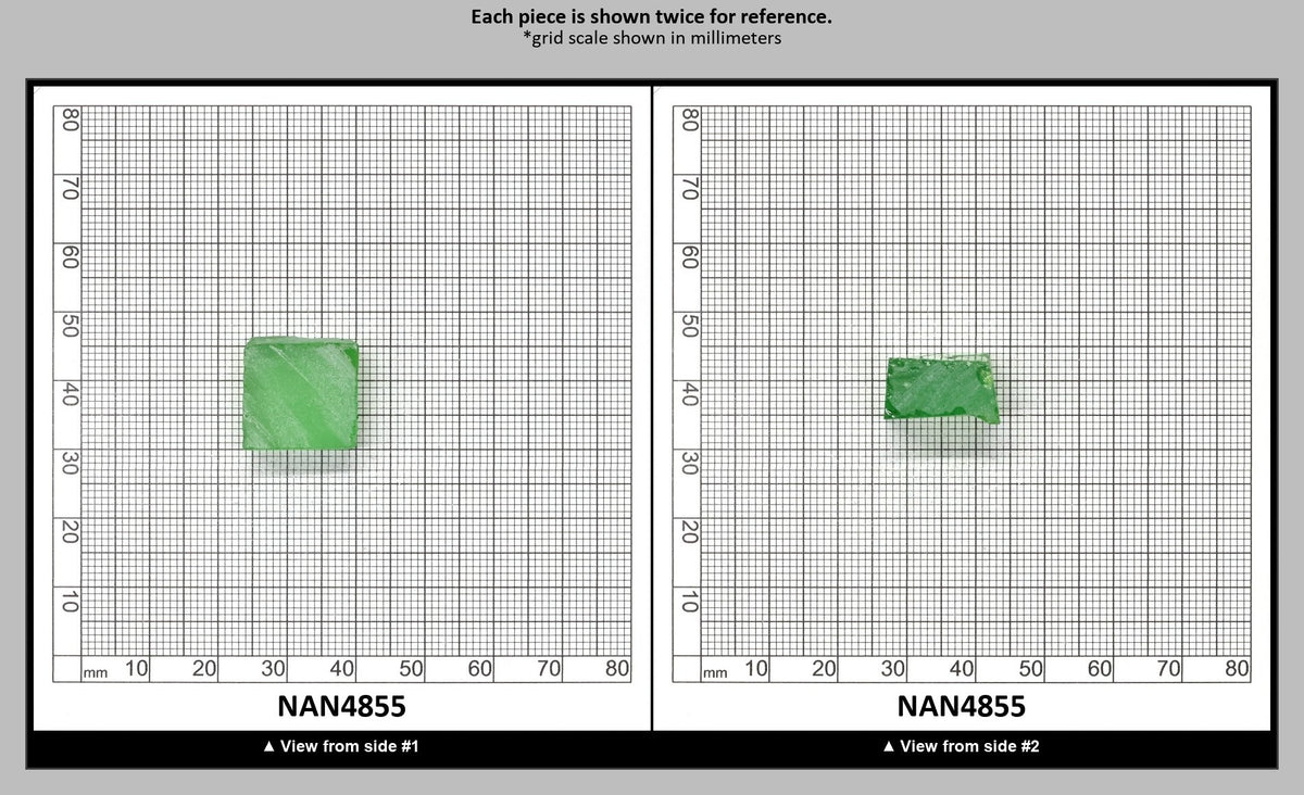 Nanosital Simulated Dark Kryptonite Lab Created Faceting Rough for Gem Cutting - #B-1326 - Various Sizes : NAN4855