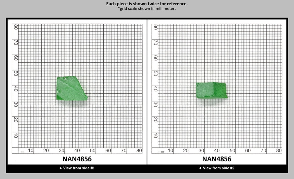 Nanosital Simulated Dark Kryptonite Lab Created Faceting Rough for Gem Cutting - #B-1326 - Various Sizes : NAN4856