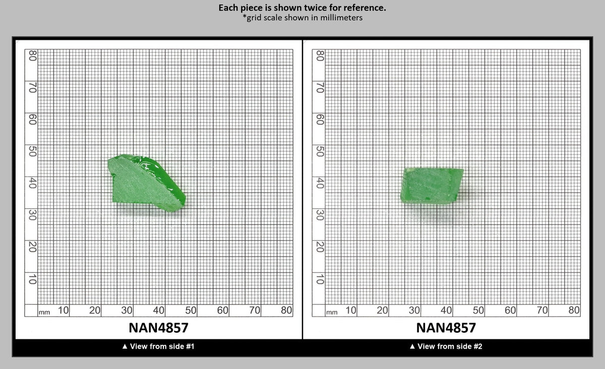 Nanosital Simulated Dark Kryptonite Lab Created Faceting Rough for Gem Cutting - #B-1326 - Various Sizes : NAN4857
