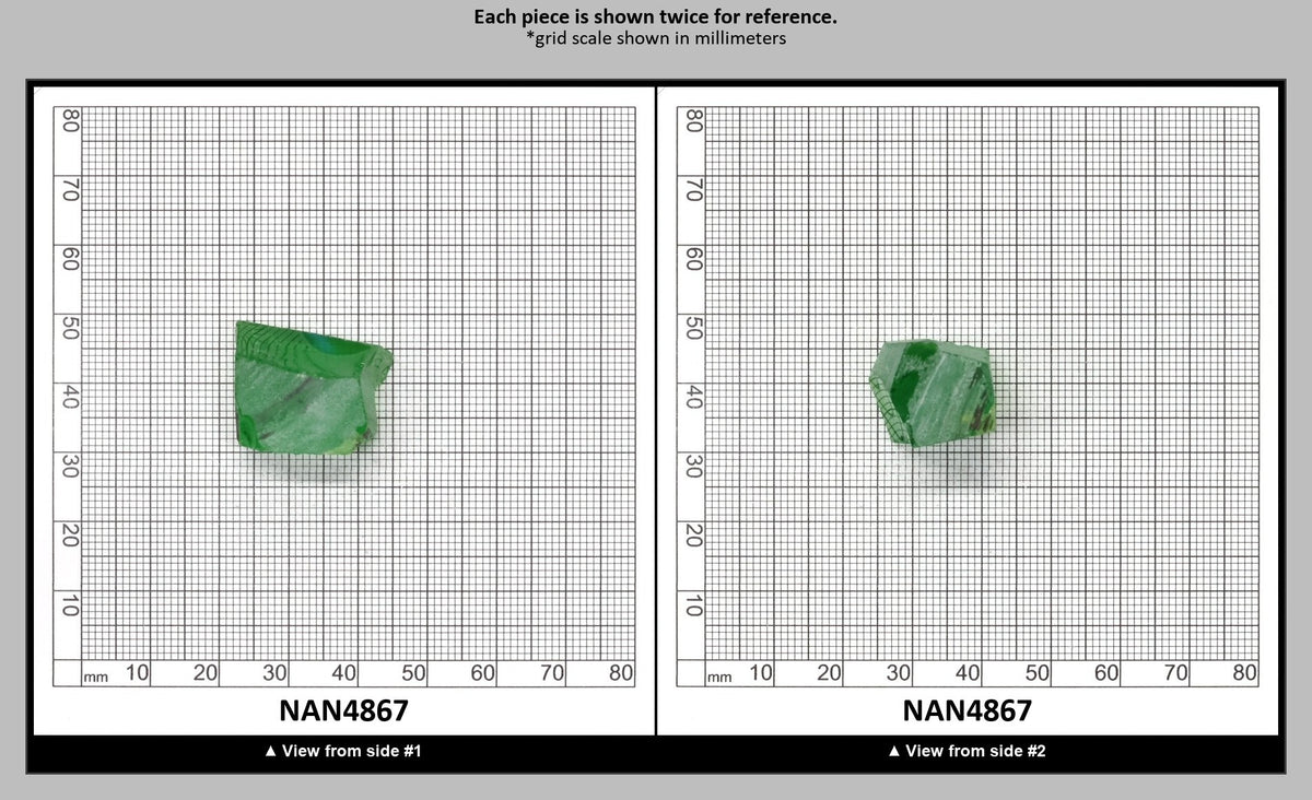 Nanosital Simulated Dark Kryptonite Lab Created Faceting Rough for Gem Cutting - #B-1326 - Various Sizes : NAN4867