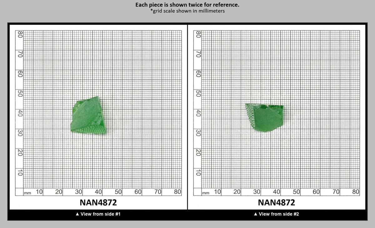 Nanosital Simulated Dark Kryptonite Lab Created Faceting Rough for Gem Cutting - #B-1326 - Various Sizes : NAN4872