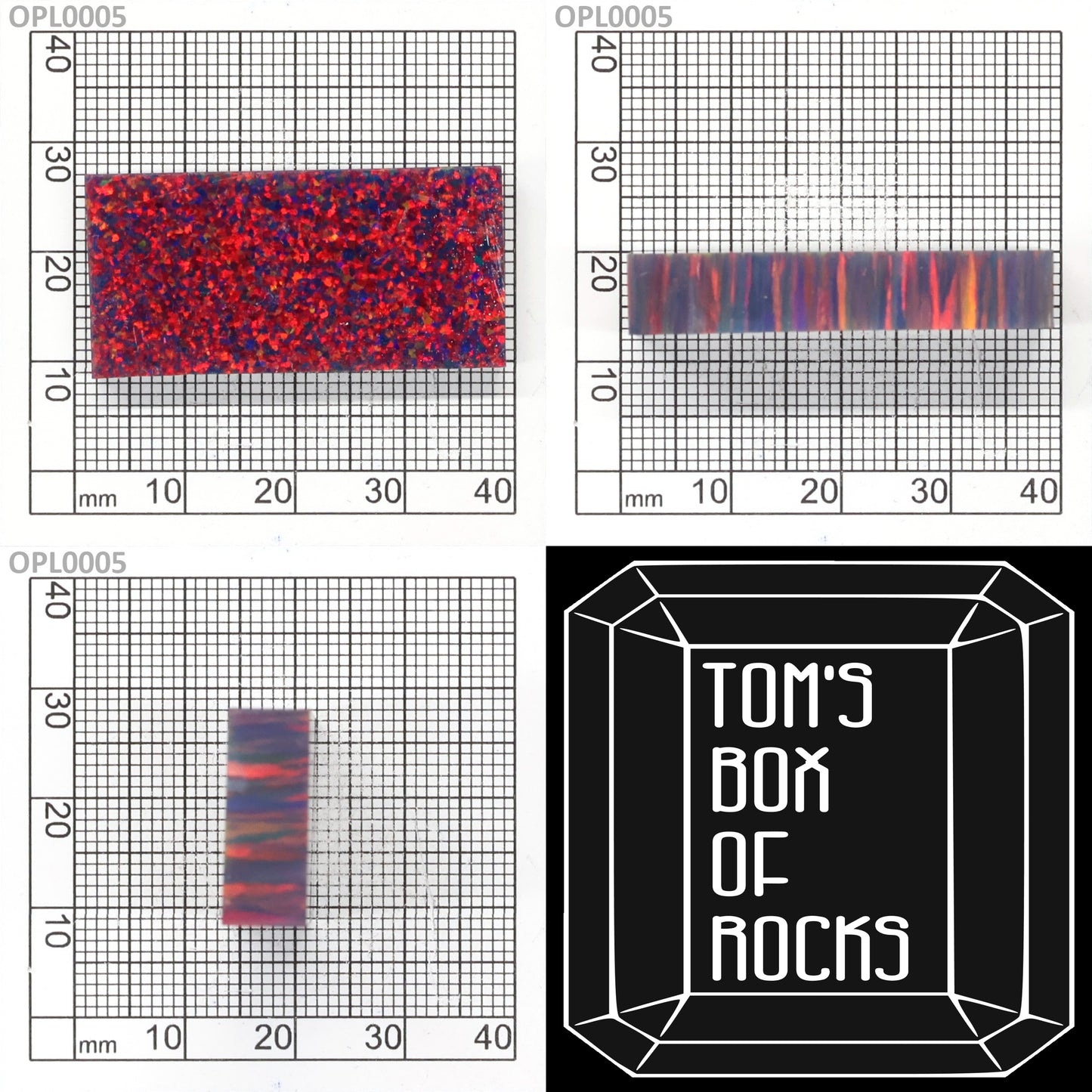 Opal Imp Red Fire/Black I-3A : OPL0005