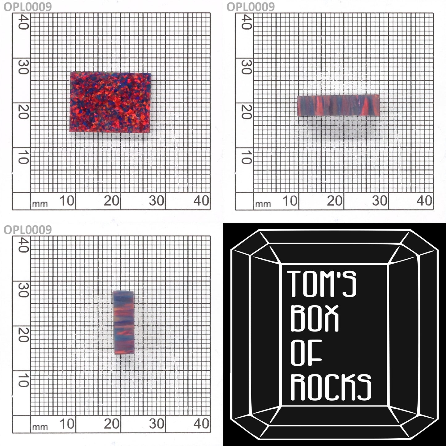 Opal Imp Red Fire/Black I-3A : OPL0009