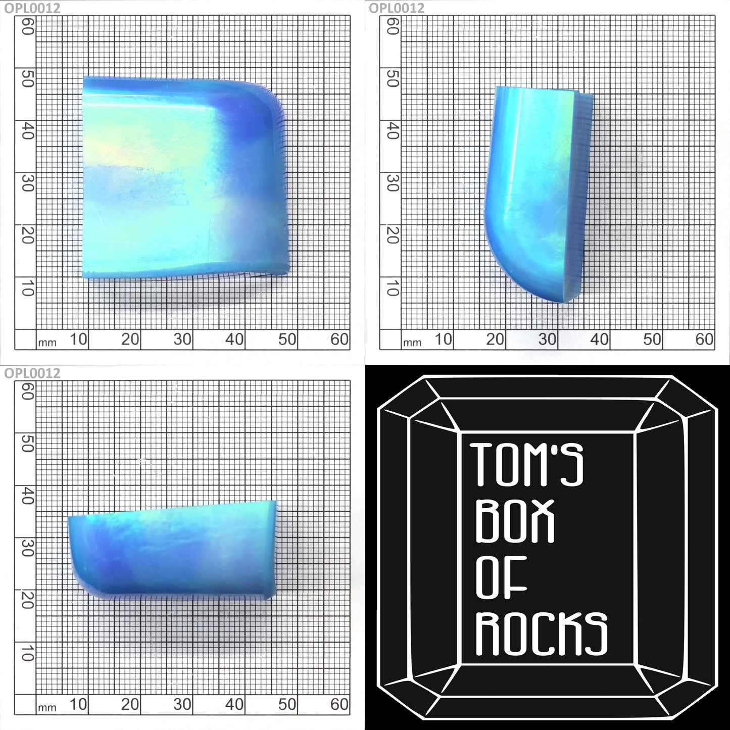 Opal Au Green Fire/Sky Blue FB8 : OPL0012