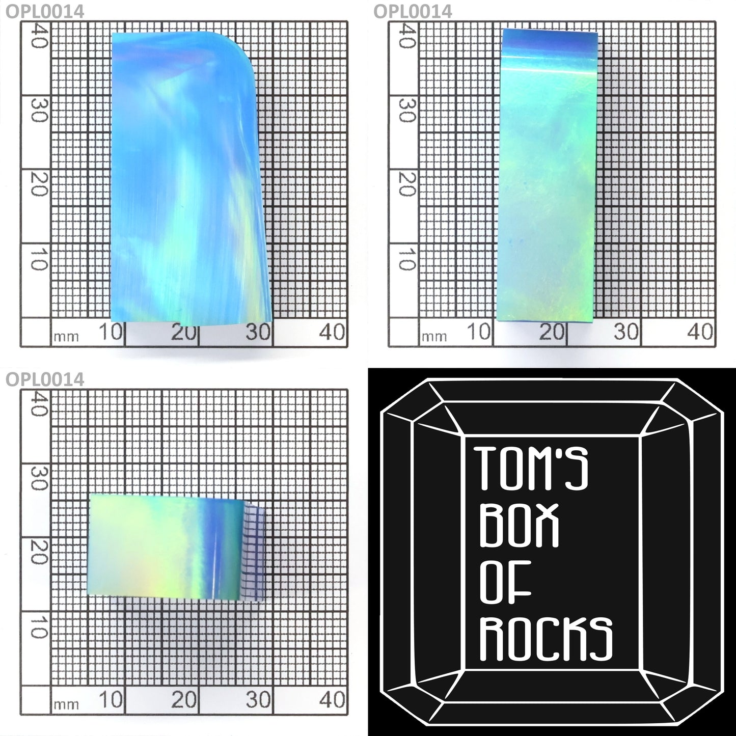 Opal Au Green Fire/Sky Blue FB8 : OPL0014