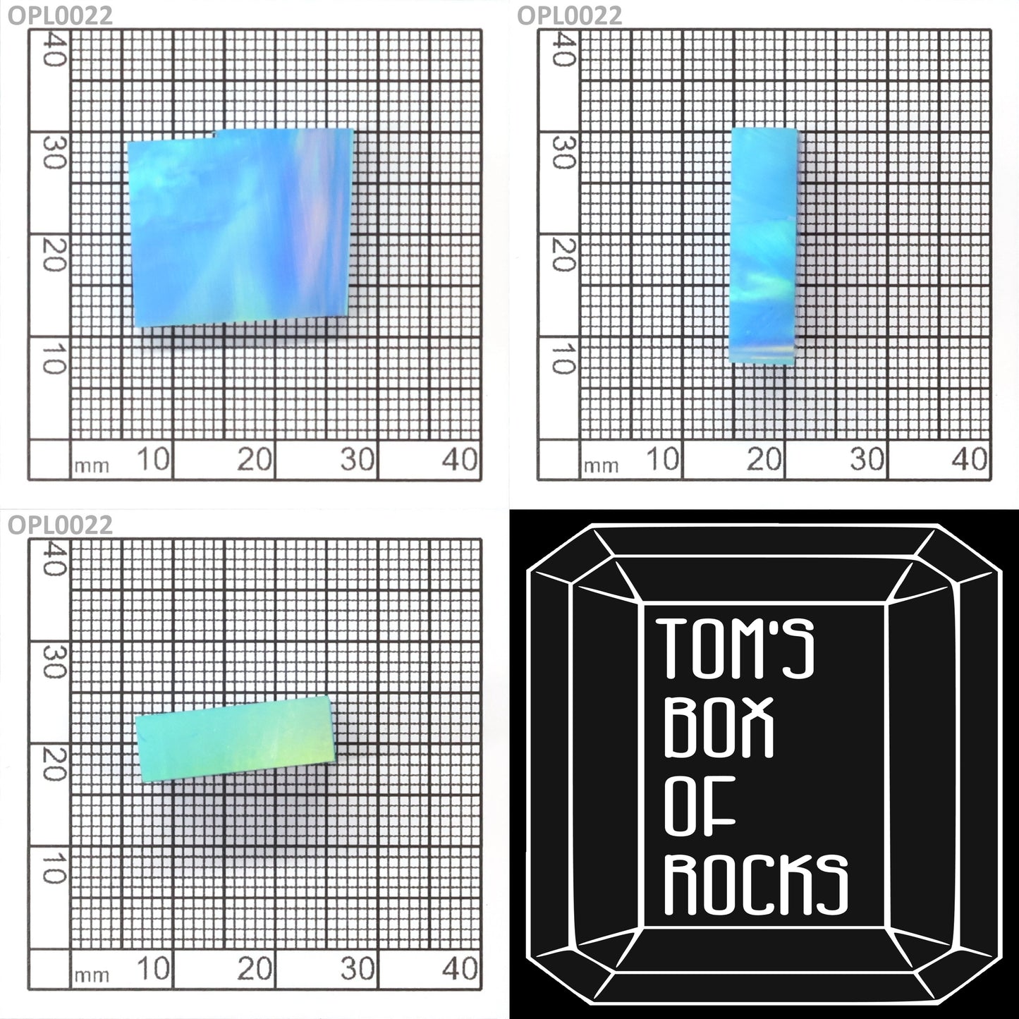 Opal Au Green Fire/Sky Blue FB8 : OPL0022