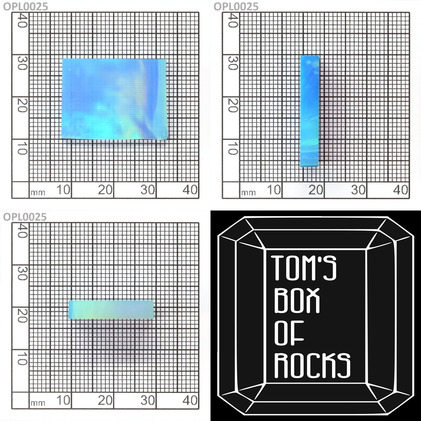Opal Au Green Fire/Sky Blue FB8 : OPL0025