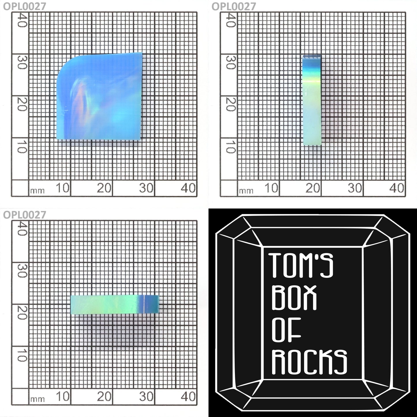 Opal Au Green Fire/Sky Blue FB8 : OPL0027