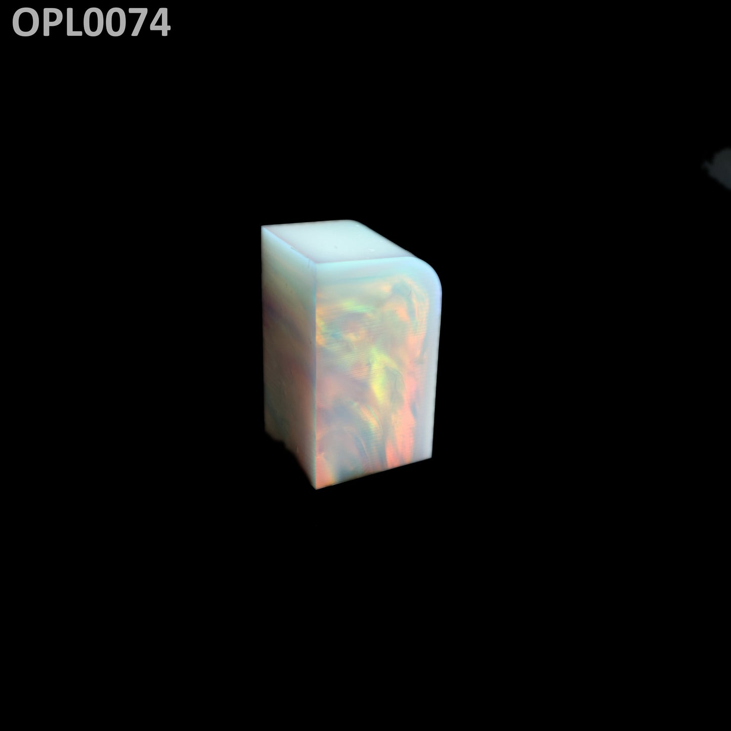 Opal Au Orange Fire/White FD0 : OPL0074