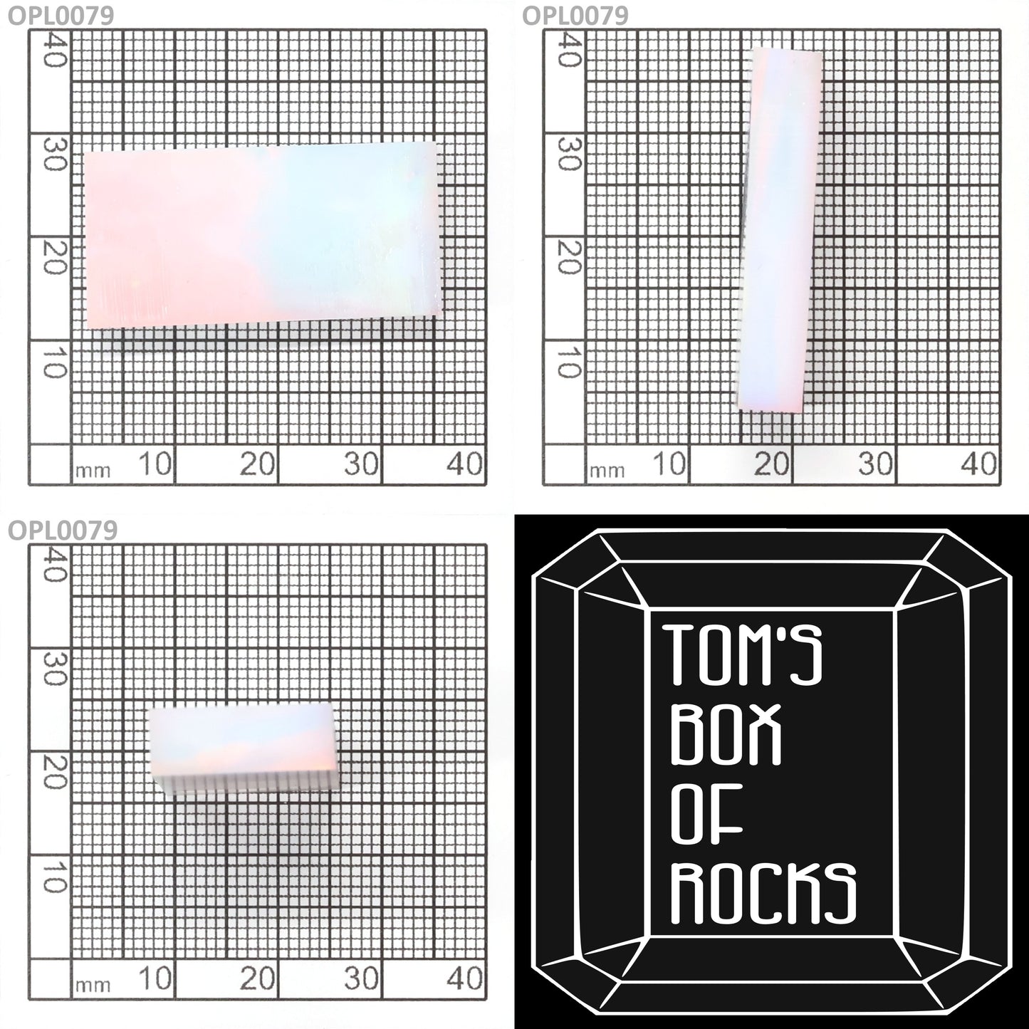 Opal Au Orange Fire/White FD0 : OPL0079