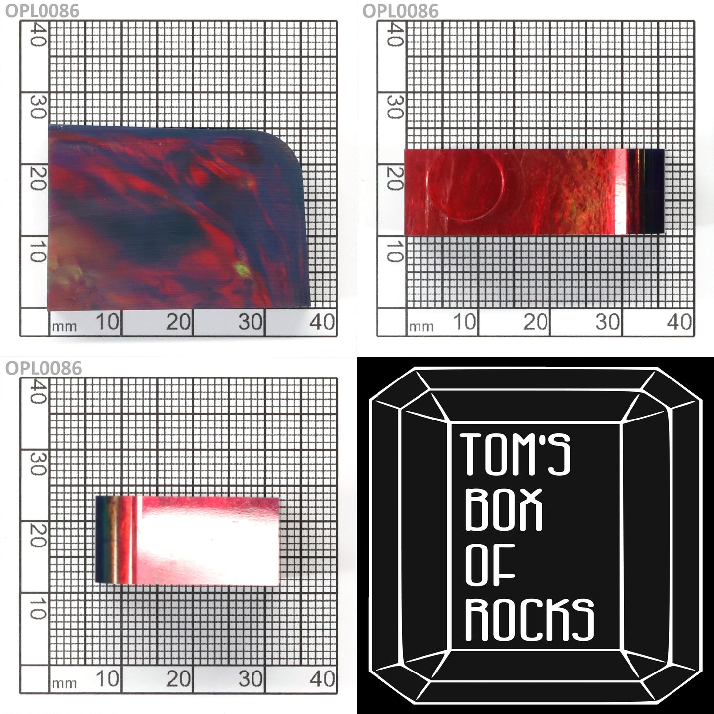 Opal Au Orange Fire/Black FD3 : OPL0086