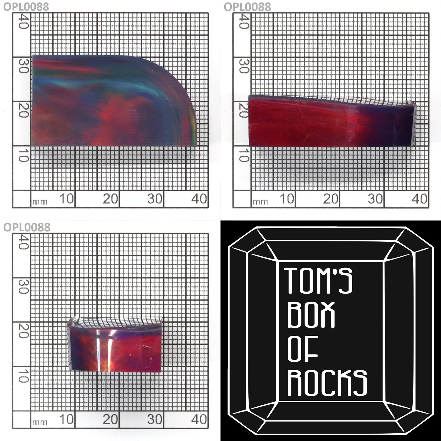 Opal Au Orange Fire/Black FD3 : OPL0088