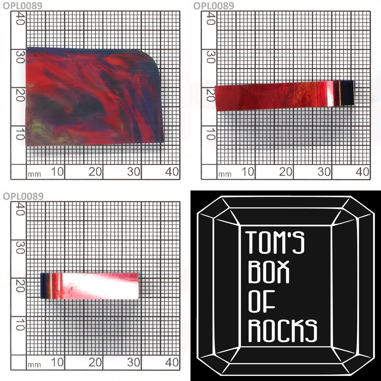 Opal Au Orange Fire/Black FD3 : OPL0089