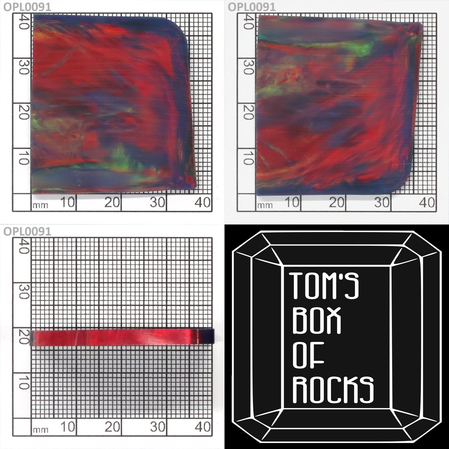 Opal Au Orange Fire/Black FD3 : OPL0091