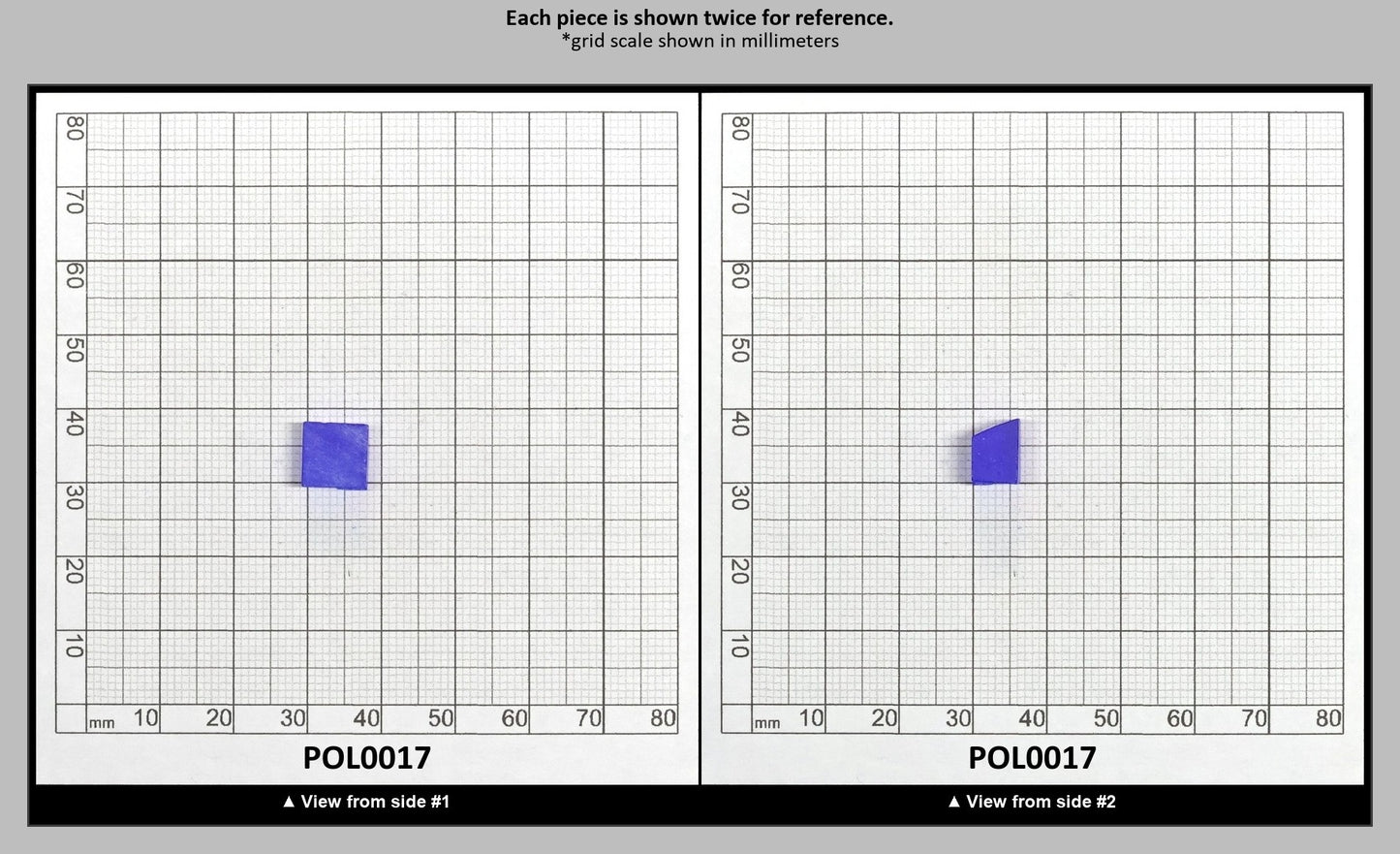 Cobalt Blue Polycrystalline Spinel - Grade A - Faceting Rough : POL0017