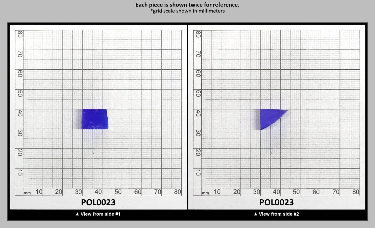 Cobalt Blue Polycrystalline Spinel - Grade A - Faceting Rough : POL0023