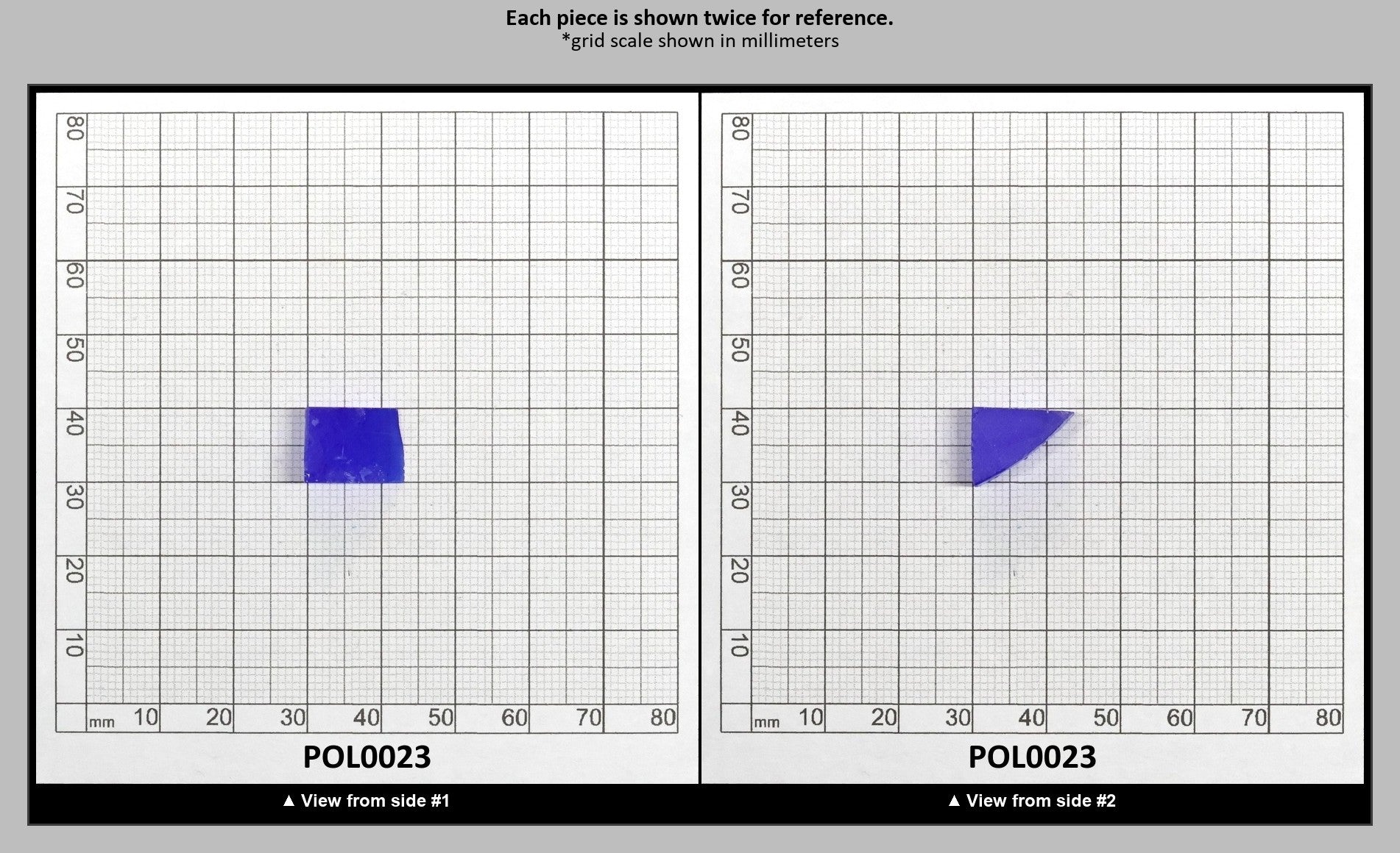 Cobalt Blue Polycrystalline Spinel - Grade A - Faceting Rough : POL0023