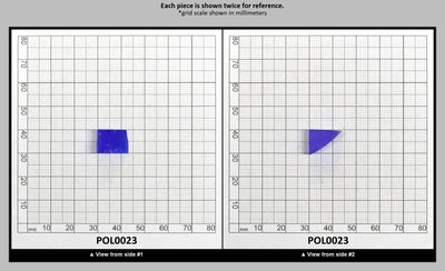 Cobalt Blue Polycrystalline Spinel - Grade A - Faceting Rough : POL0023