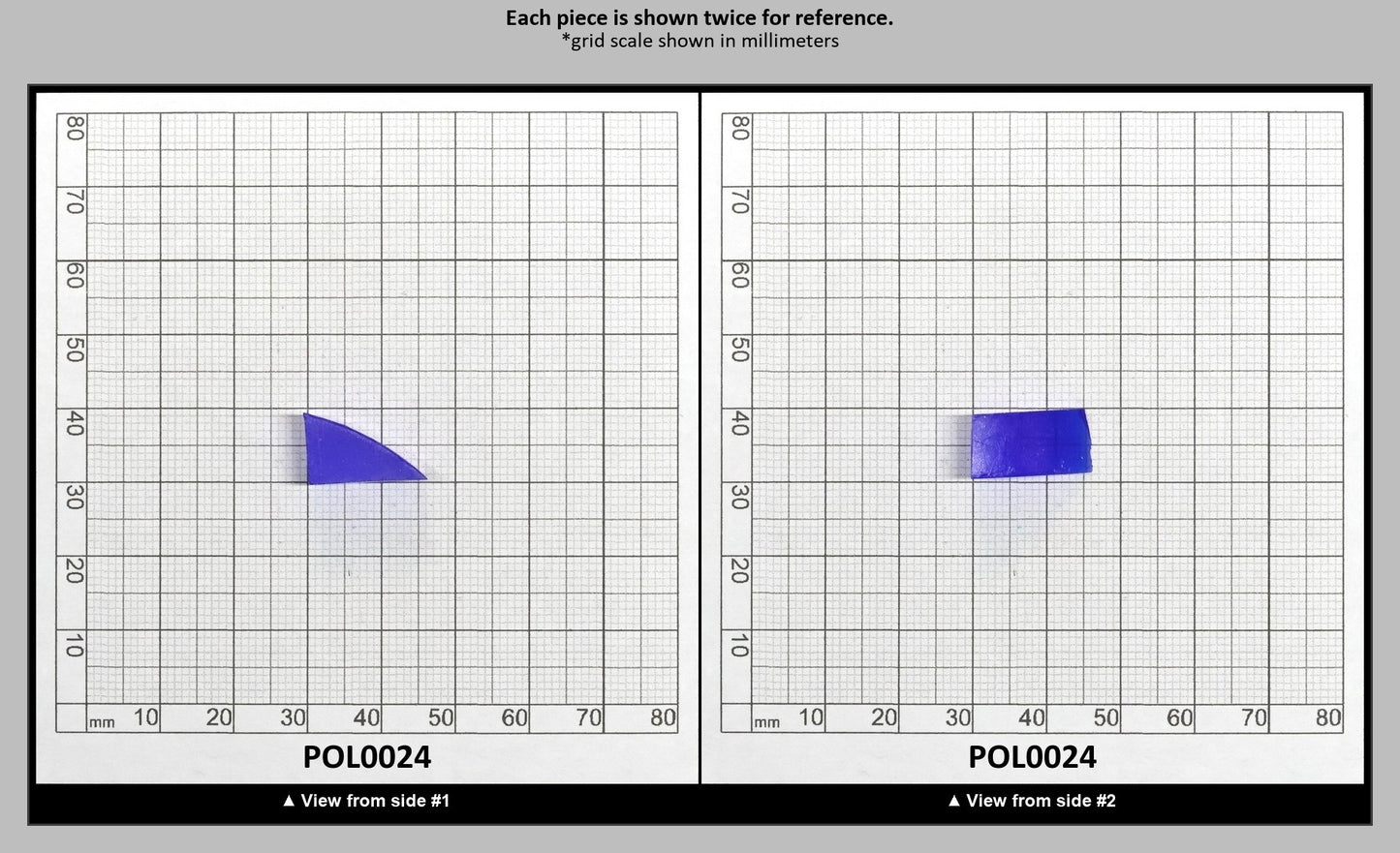 Cobalt Blue Polycrystalline Spinel - Grade A - Faceting Rough : POL0024