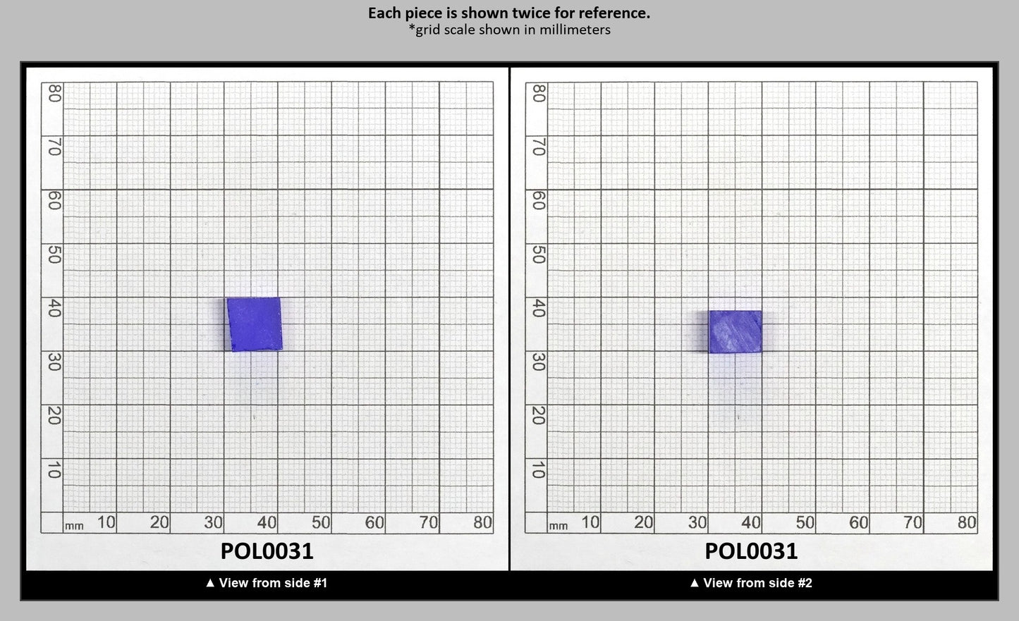 Cobalt Blue Polycrystalline Spinel - Grade A - Faceting Rough : POL0031