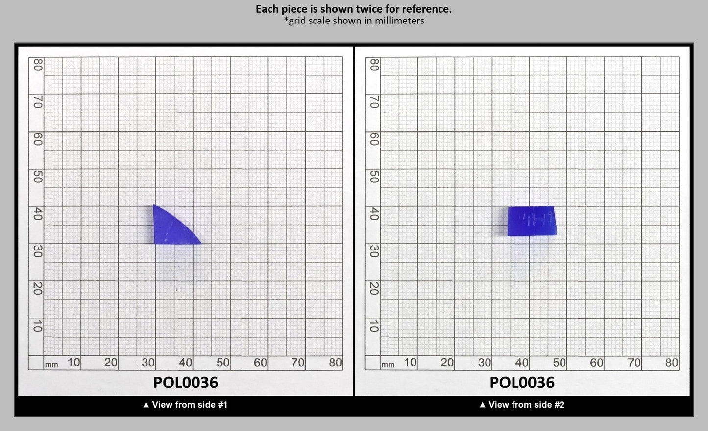 Cobalt Blue Polycrystalline Spinel - Grade A - Faceting Rough : POL0036