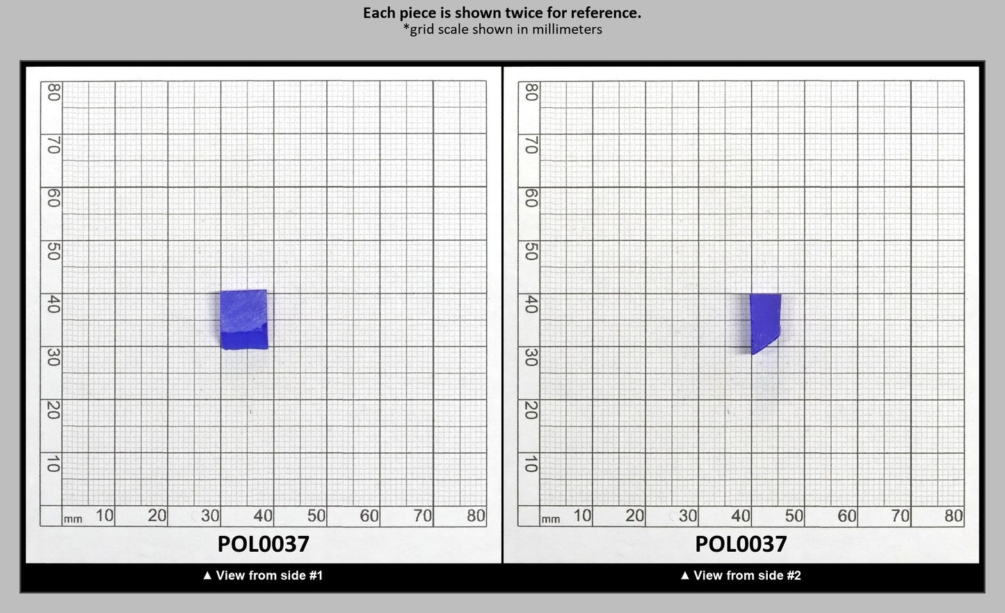 Cobalt Blue Polycrystalline Spinel - Grade A - Faceting Rough : POL0037