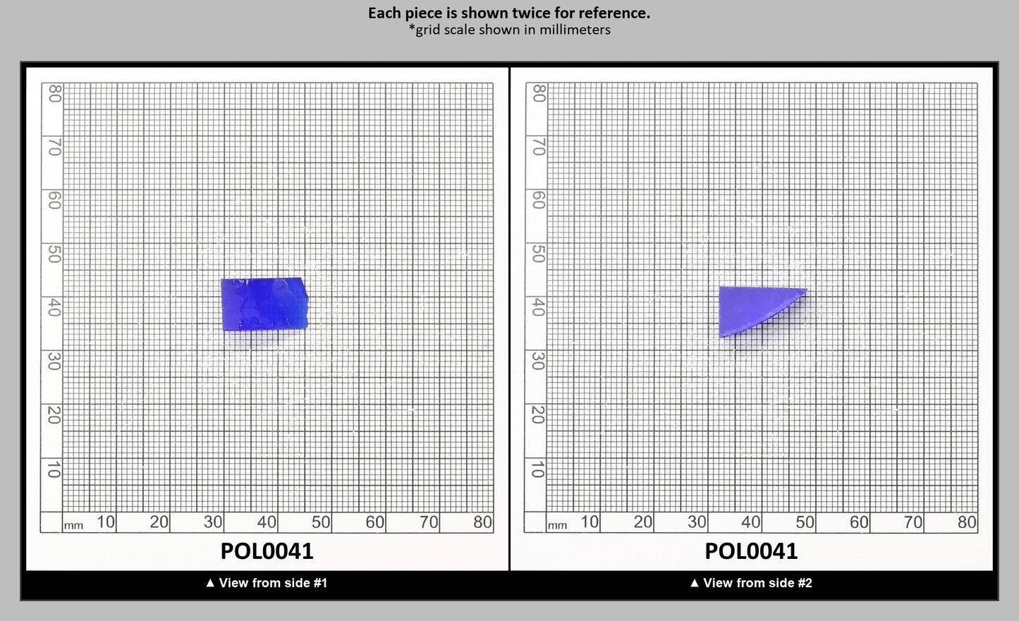 Cobalt Blue Polycrystalline Spinel - Grade A - Faceting Rough : POL0041