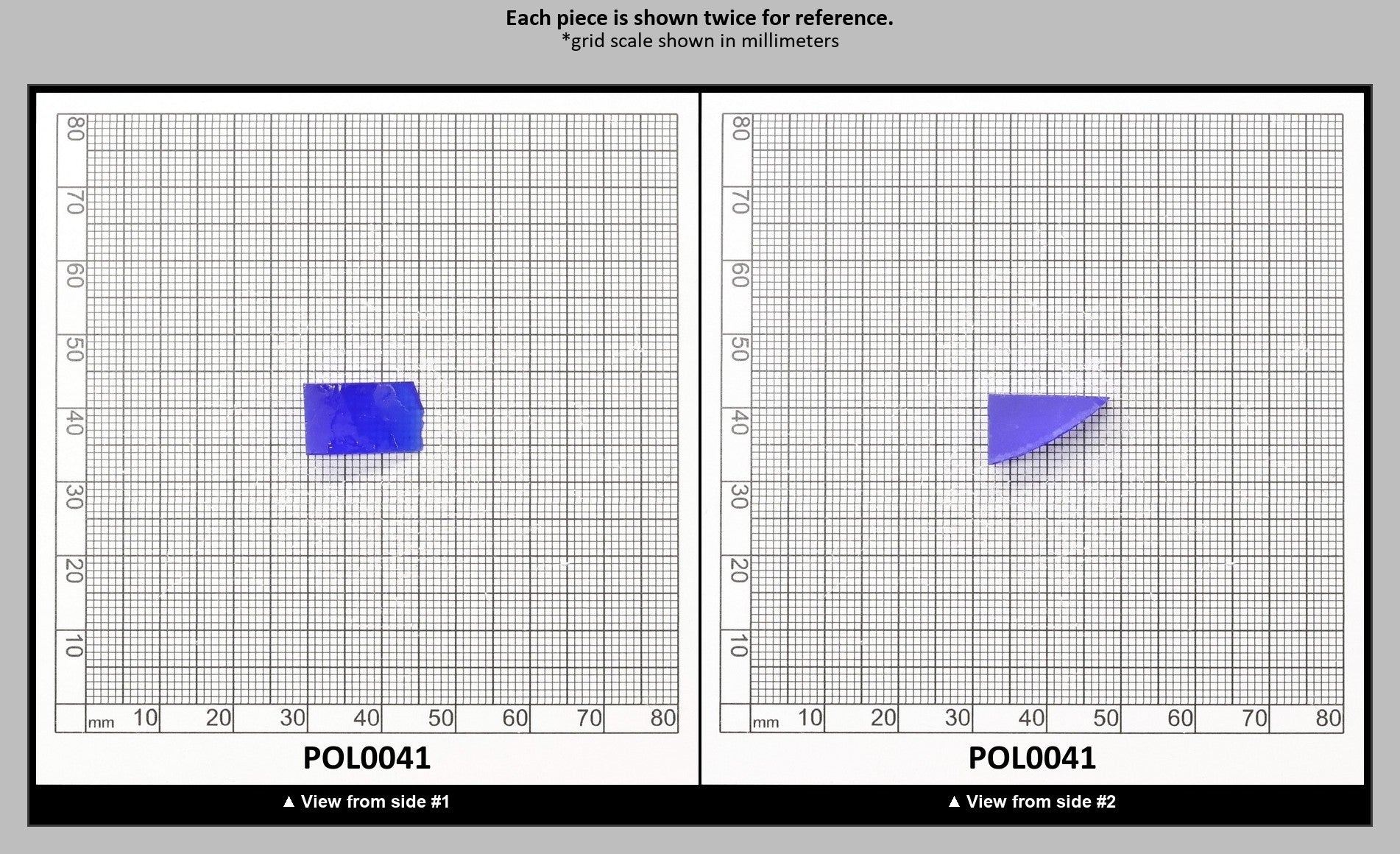 Cobalt Blue Polycrystalline Spinel - Grade A - Faceting Rough : POL0041