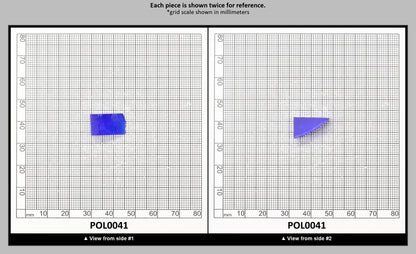 Cobalt Blue Polycrystalline Spinel - Grade A - Faceting Rough : POL0041