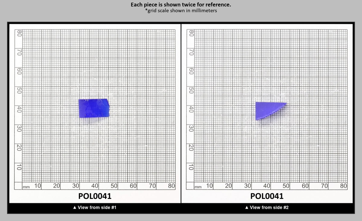 Cobalt Blue Polycrystalline Spinel - Grade A - Faceting Rough : POL0041
