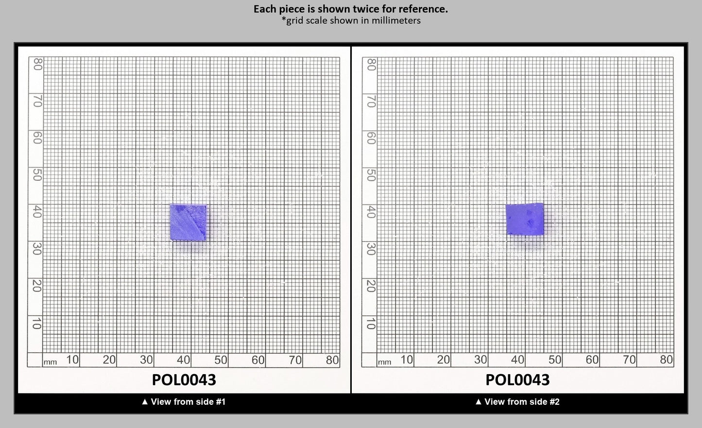 Cobalt Blue Polycrystalline Spinel - Grade A - Faceting Rough : POL0043