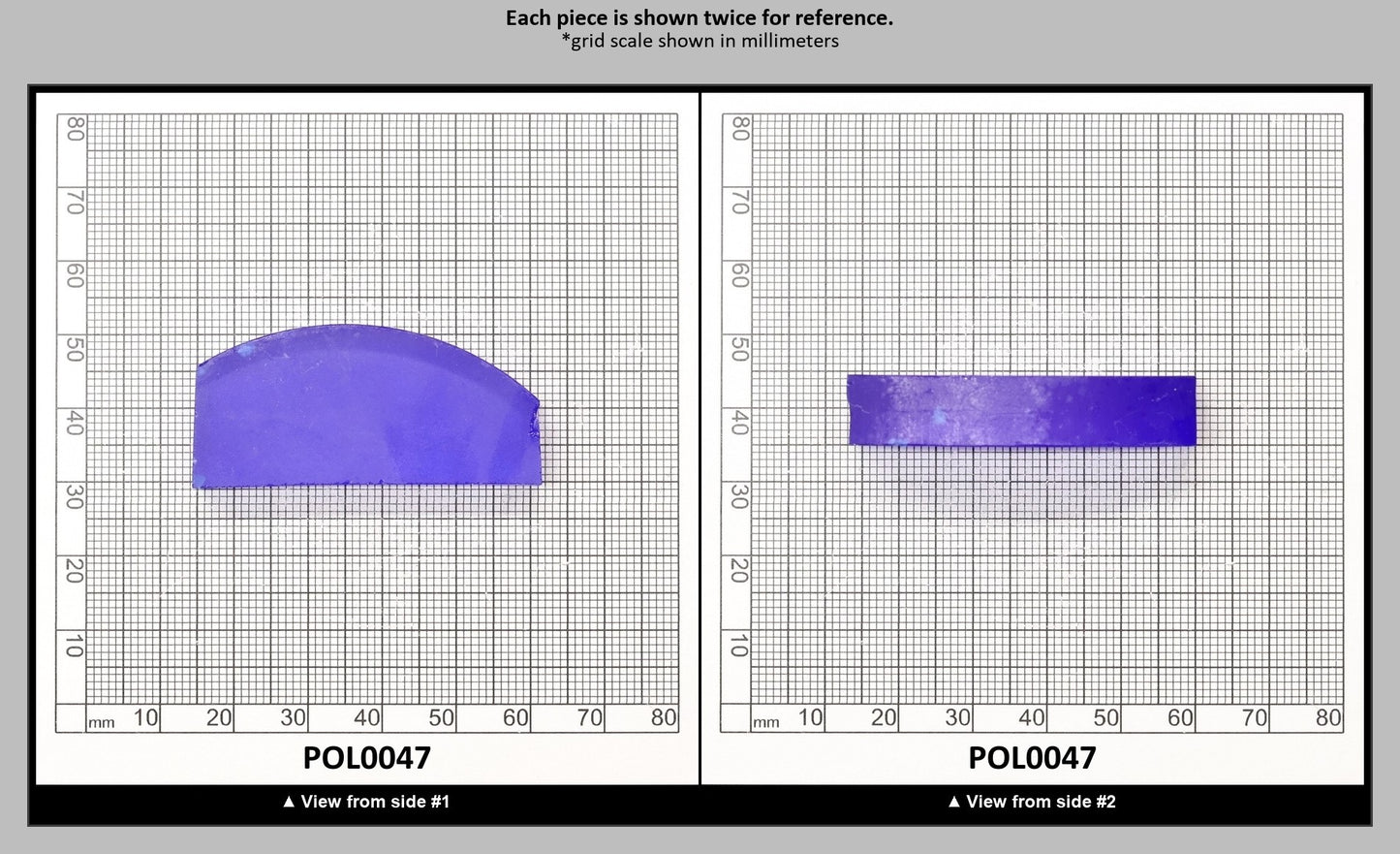 Cobalt Blue Polycrystalline Spinel - Grade A - Faceting Rough : POL0047