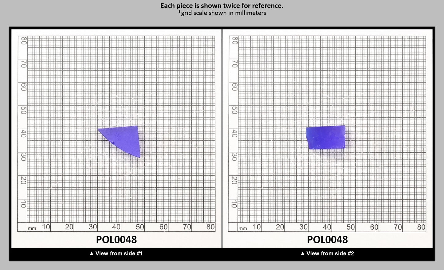 Cobalt Blue Polycrystalline Spinel - Grade A - Faceting Rough : POL0048