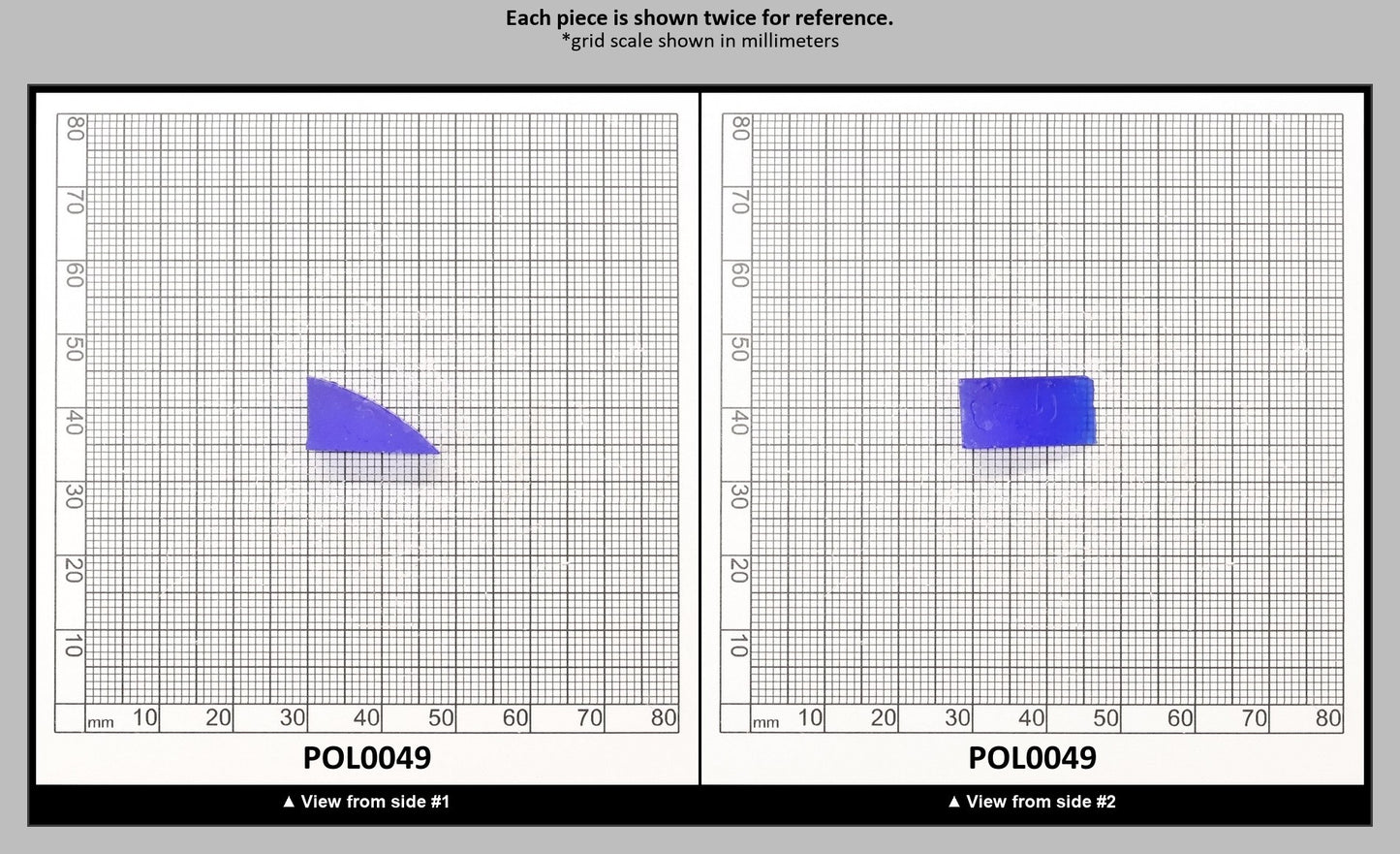 Cobalt Blue Polycrystalline Spinel - Grade A - Faceting Rough : POL0049