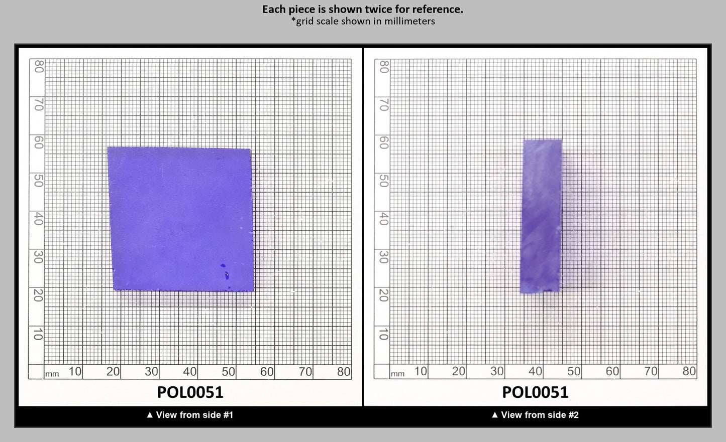 Cobalt Blue Polycrystalline Spinel - Grade A - Faceting Rough : POL0051