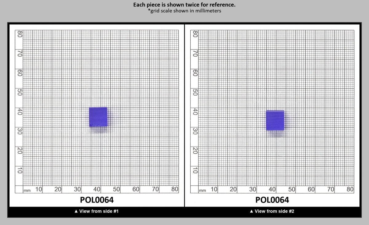 Cobalt Blue Polycrystalline Spinel - Grade A - Faceting Rough : POL0064