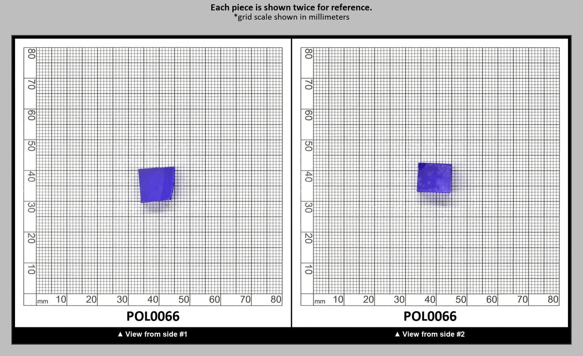 Cobalt Blue Polycrystalline Spinel - Grade A - Faceting Rough : POL0066