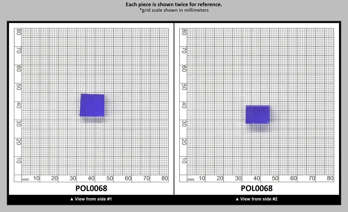 Cobalt Blue Polycrystalline Spinel - Grade A - Faceting Rough : POL0068