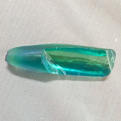 Light Paraiba Colored Lab Created Corundum Sapphire Faceting Rough for Gem Cutting - Various Sizes