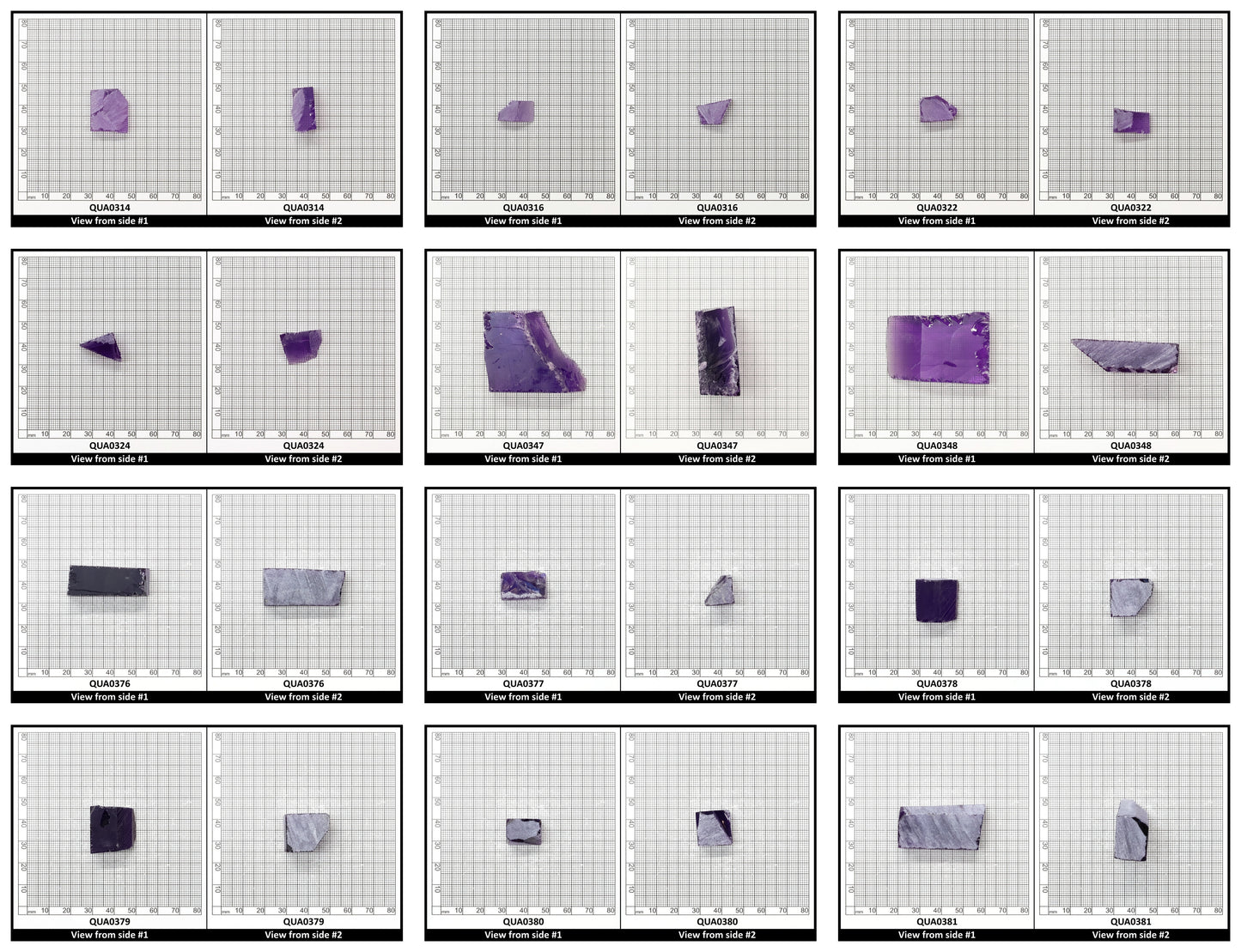 Amethyst Hydrothermal Synthetic Quartz - Lab Created Faceting Rough
