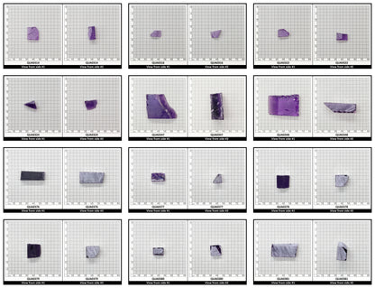 Amethyst Hydrothermal Synthetic Quartz - Lab Created Faceting Rough