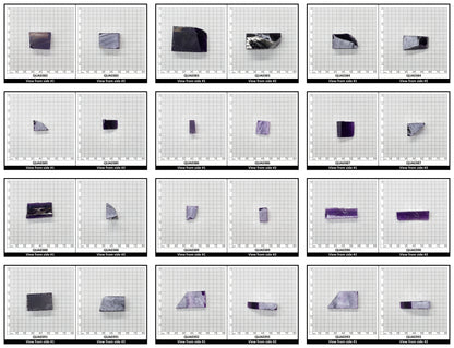 Amethyst Hydrothermal Synthetic Quartz - Lab Created Faceting Rough