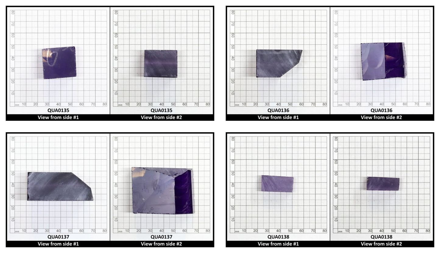 Amethyst Hydrothermal Synthetic Quartz - Lab Created Faceting Rough